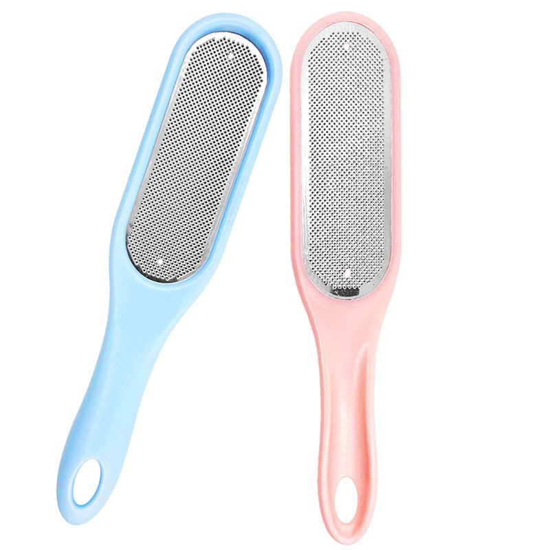 Factory wholesale direct supply stainless steel foot grinder, dead skin file, rub calluses, foot grinding stone, foot scraper, pink foot plate file
