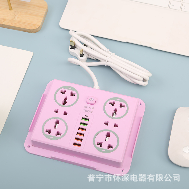 2USB + 1PD anillo gris concha amarilla concha de polvo concha turquesa concha multi-orificio soporte de teléfono móvil Irak Irán Siria