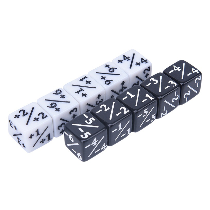 No.16 square angle plus and minus dice game toy +1 -6 symbol operation dice mathematics teaching cross-border dice