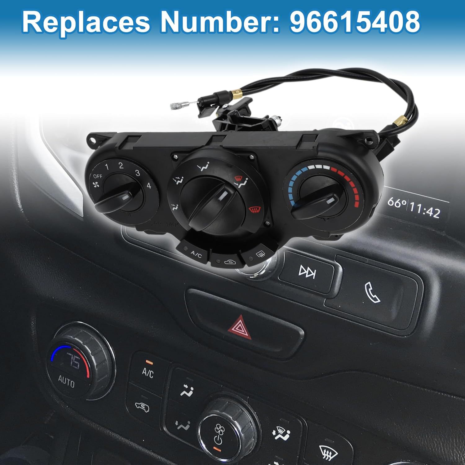 96615408 Is Suitable for Buick Chevrolet Air Conditioning Heater Panel Air Conditioning Ac Switch