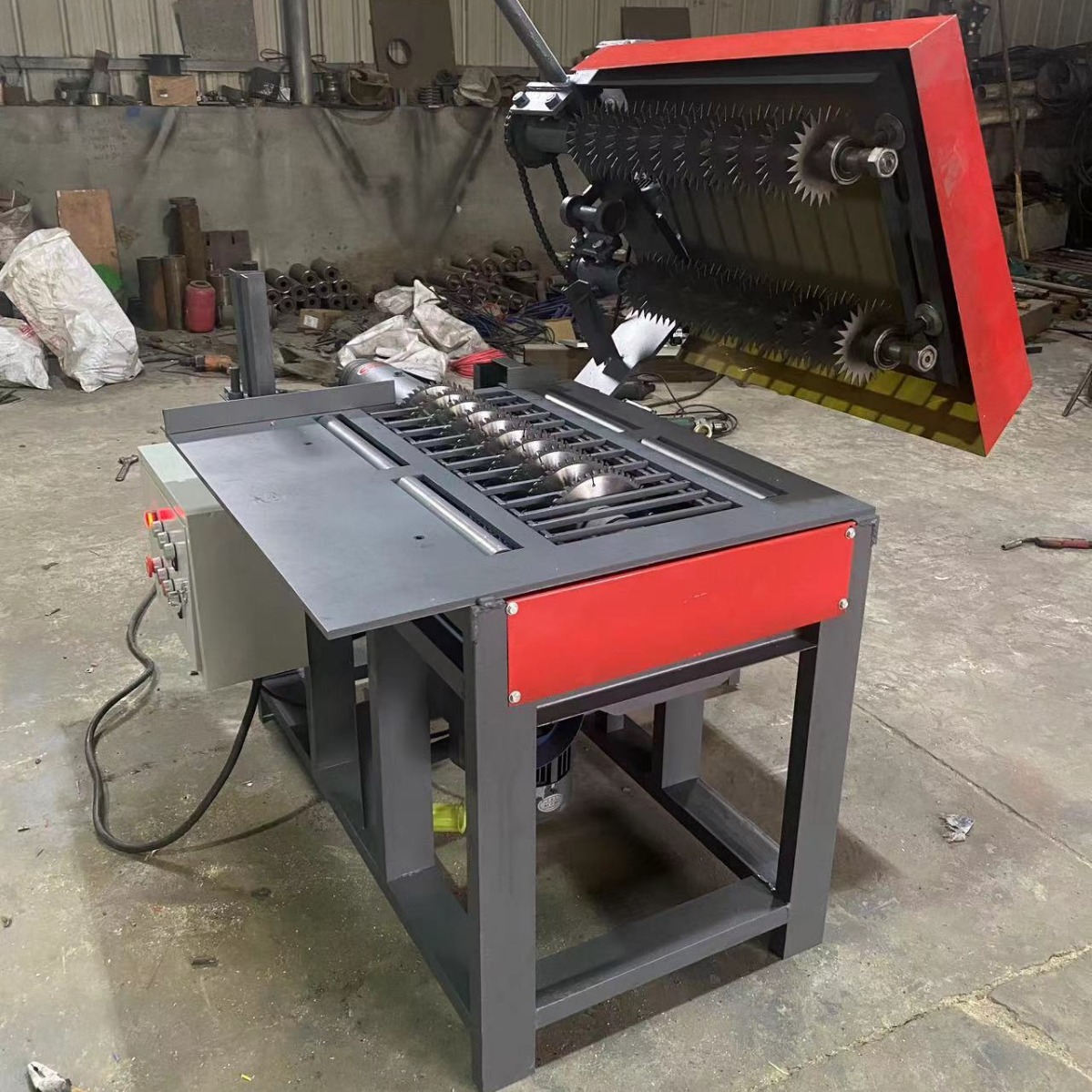 简易 小型方木 上轴多片锯厂家直销大型简易方木多片