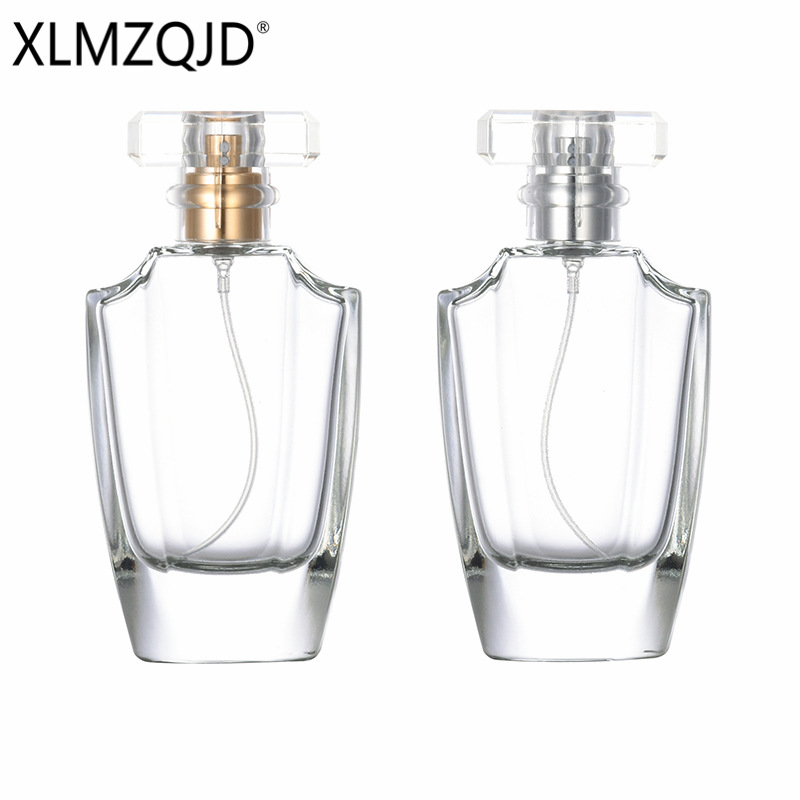 现货供应B080-50ml 便携T型盖玻璃香水瓶/分装瓶/喷雾瓶/按压空瓶