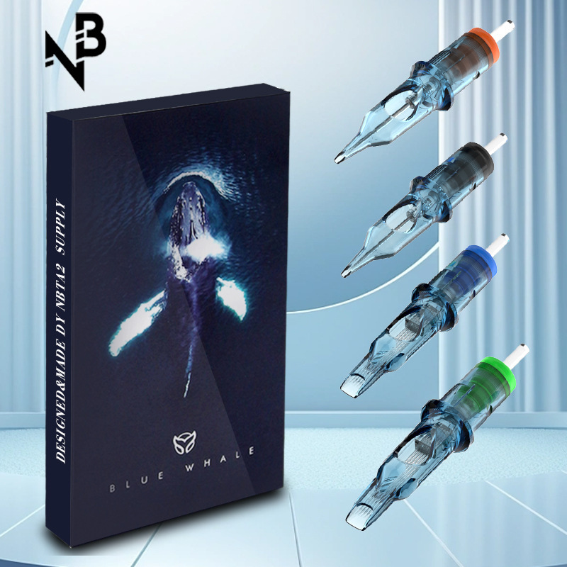 Blue Whale Integrated Tattoo Needles, Sterilized Tattoo Needles, Disposable Needles, Source Factory, Cross-Border Wholesale