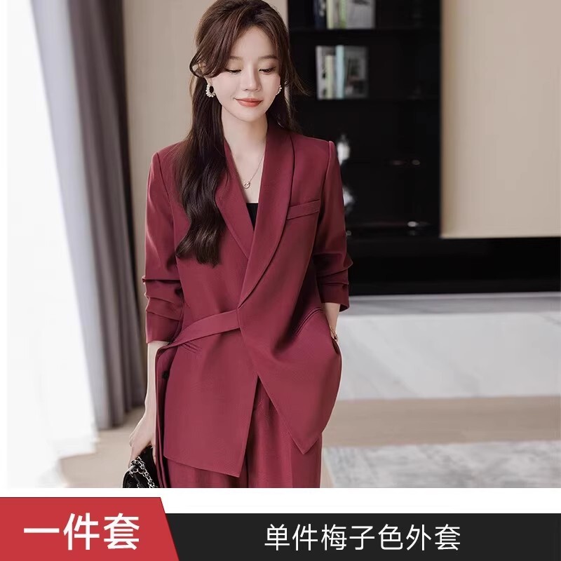 黑色西装套装女高级感2025新款气质女士职场西服职业面试正装外套|undefined