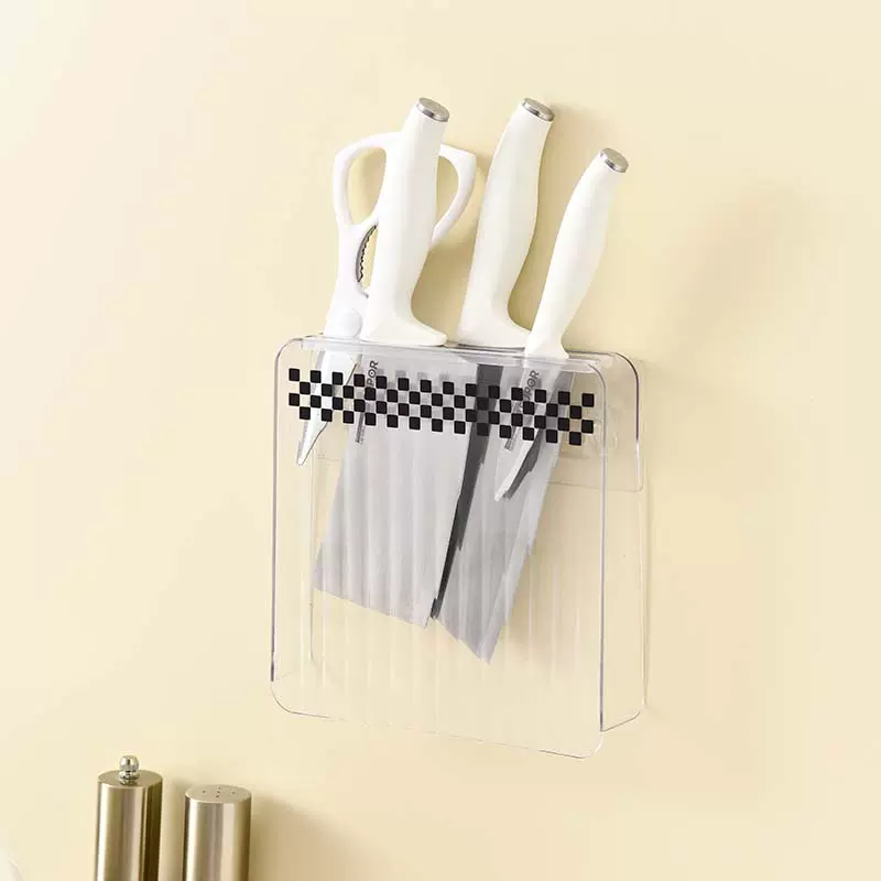 壁挂式刀架免打孔放菜刀剪刀多功能沥水架刀具刀座厨房用品收纳架