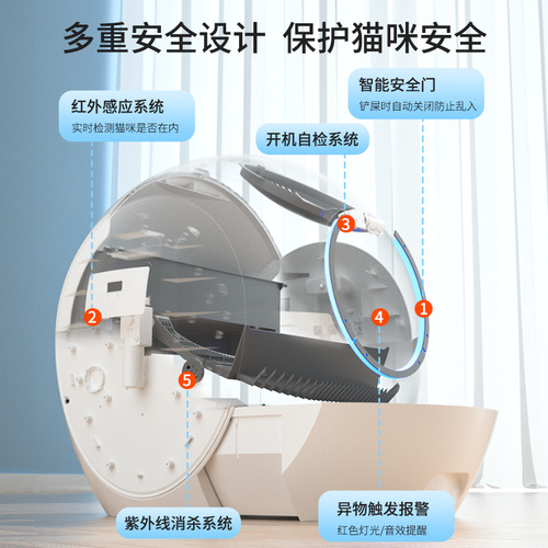 Small One Cat Litter Box Fully Enclosed Cat Litter Box Extra Large Cat Toilet Automatic Cat Litter Box Smart Cat Litter Box Wholesale