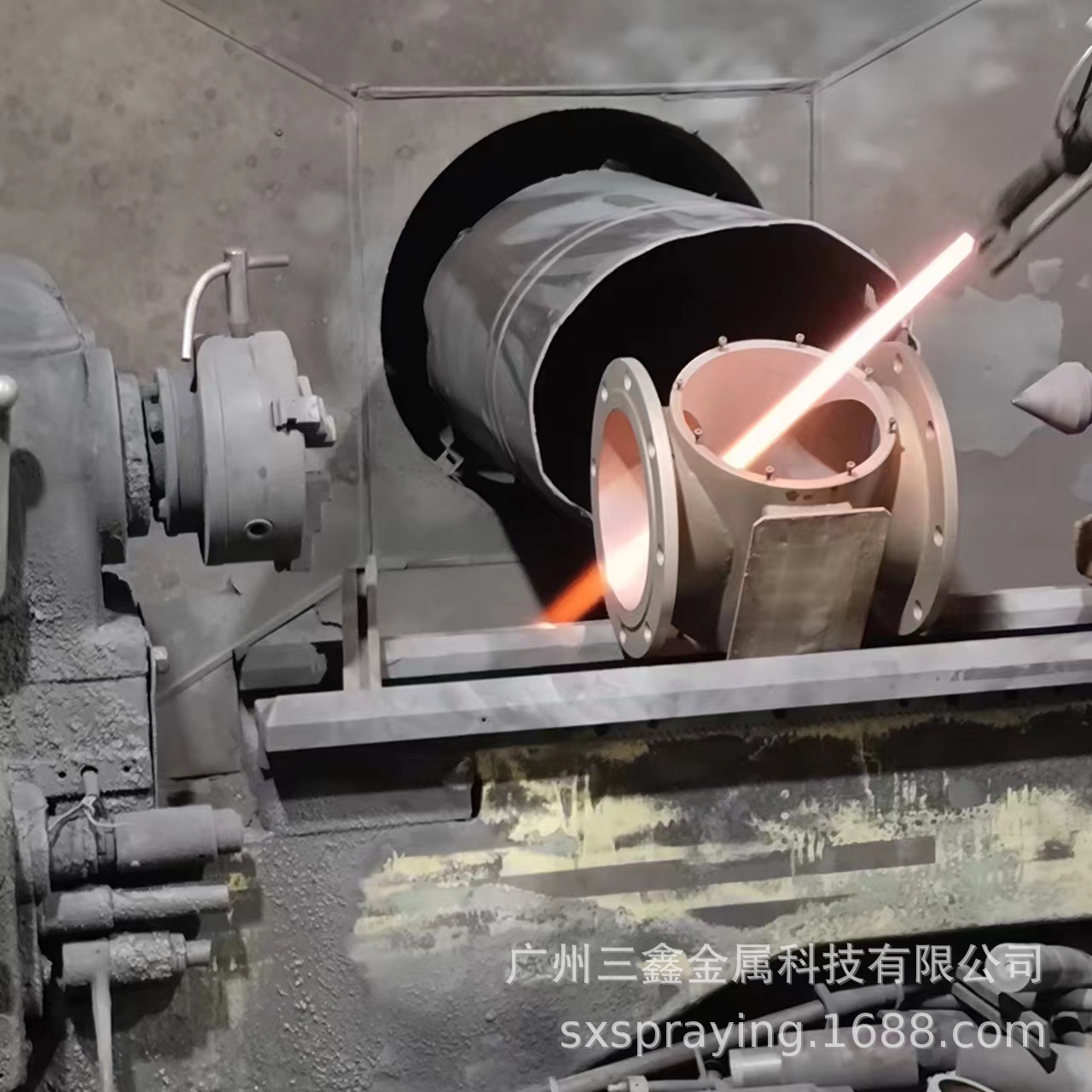 管道大弯 外壳 转子喷涂碳化钨 SX8000超音速火焰喷涂 碳化钨设备