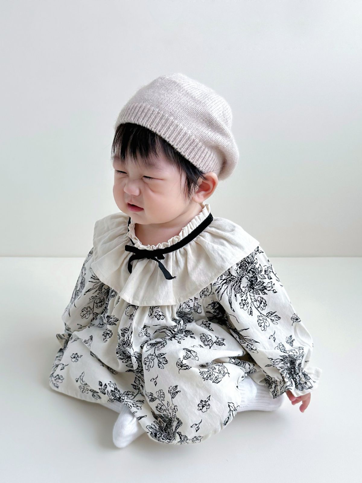 26 Monos de bebé estilo coreano, estilo INS, tejidos, de manga larga, estampados, tipo vestido de princesa, en liquidación.