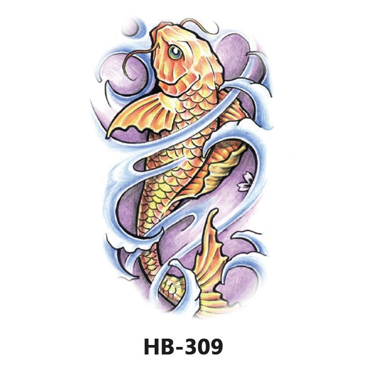 Nuevo color impermeable tatuaje calcomanía brazo medio brazo completo tatuaje pegatina fábrica directa al por mayor entrega tatuaje