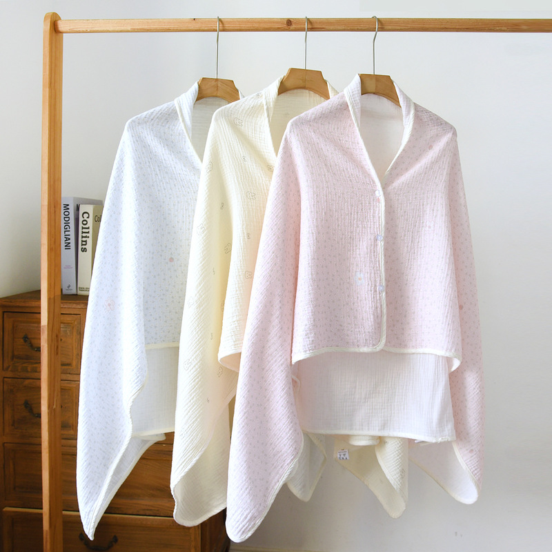 Pure cotton shawl for postpartum breastfeeding, maternity A-class shoulder cape, warm cape for air-conditioned rooms, windproof