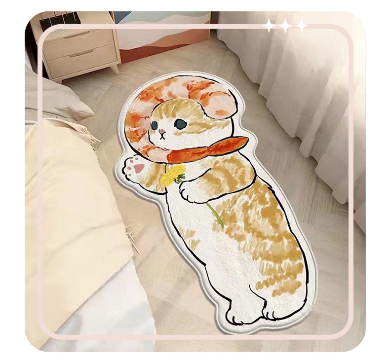 床边毯,儿童房地毯,仿羊绒地毯,卡通地毯