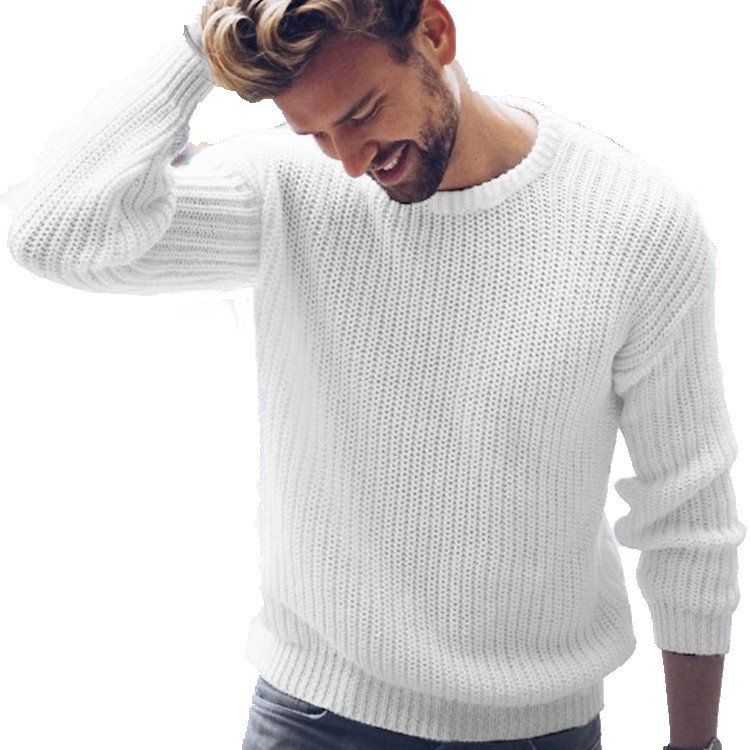 Comercio exterior 2023 Europa y los Estados Unidos Venta caliente suéter casual nueva camiseta de los hombres suéter de punto de explosión de los hombres