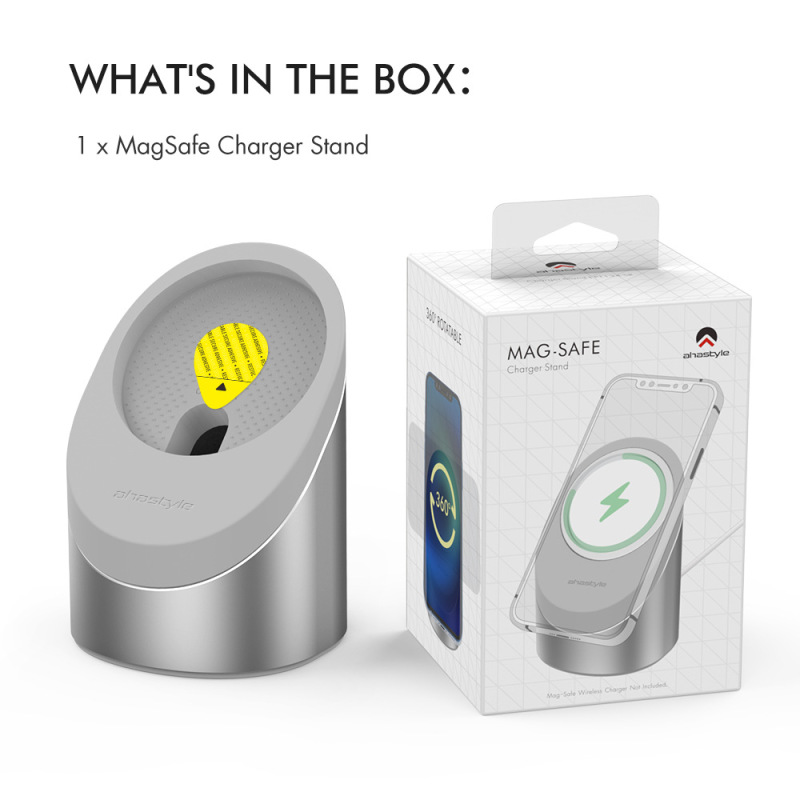 AHASTYLE は Apple 携帯電話磁気充電ヘッド MagSafe アルミニウム合金スタンド iP12-16 ベースに適しています|undefined