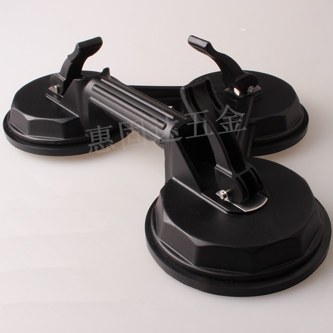 铝合金压铸三爪玻璃吸盘 吸力王 玻璃工具 水平吸力180公斤