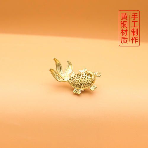 Hot selling keychain goldfish pendant gift Chinese style mini car small gift national trend Fulu pendant wholesale
