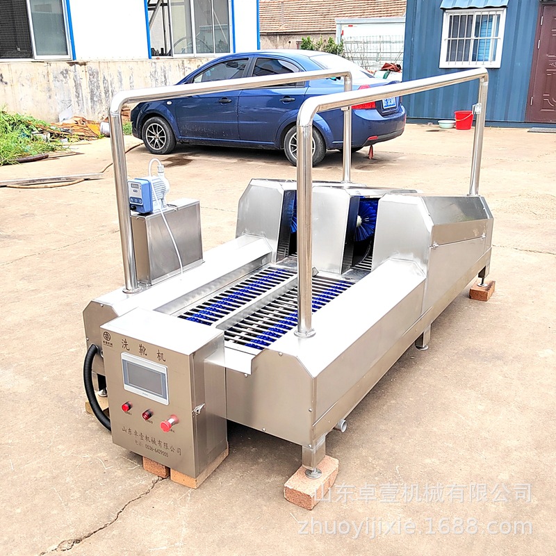 矿用全自动洗靴机 双通道擦靴机井上感应自动喷淋水鞋消毒清洗机