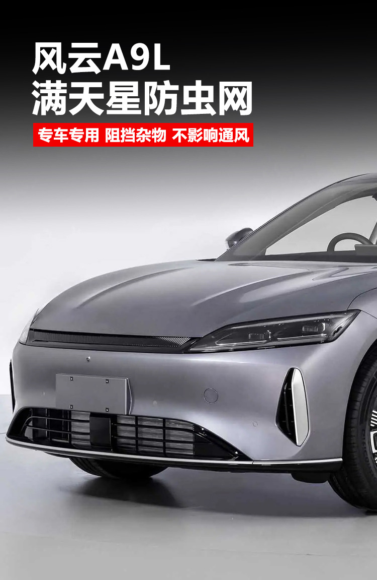Suitable for 25 Models of Chery Fengyun A9L, Including the Bug Shield Net, Front Grille, and Water Tank Protective Cover Modification Parts
