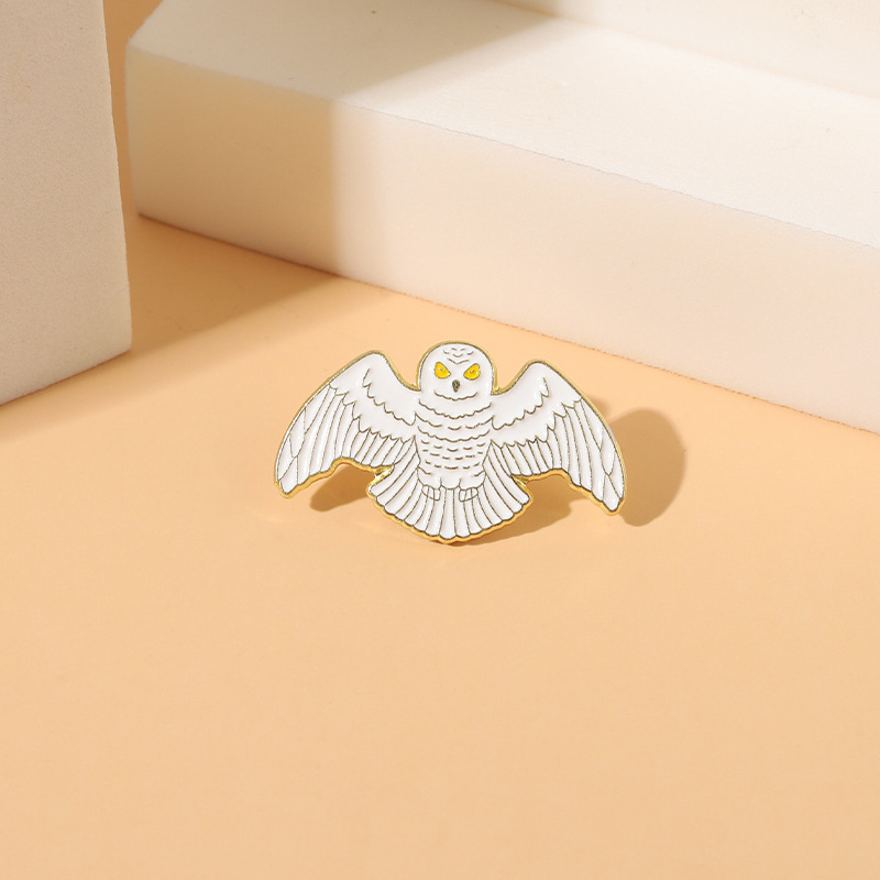 Eagle Pattern Unisex Gender Stoving Varnish Design Cartoon Style Pin Eagle Alloy Stoving Varnish Unisex Brooches