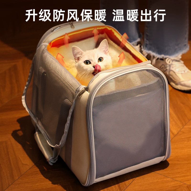 Keep warm handheld capacious backpack to go out, one-shoulder bag