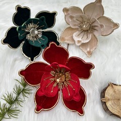 クロスボーダークリスマス雰囲気赤いクリスマスフラワーホリデーホテルハイエンド装飾小道具クリスマス装飾花卸売