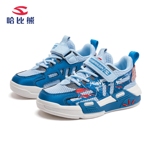 Habib Bear 2024 Spring Children's Shoes Boys Sports Shoes Girls Casual Shoes Breathable Sneakers Manufacturer Dropshipping