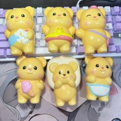 インターネット有名人バターベア漫画クロスボーダーホット販売スローリバウンド卸売人形ピンチ減圧おもちゃ工場在庫