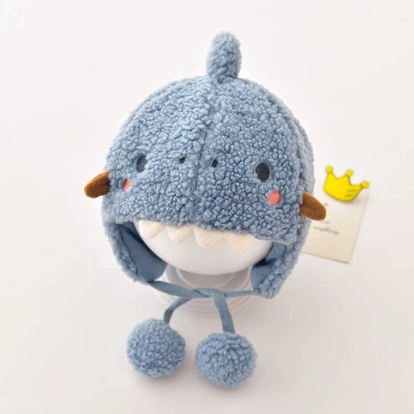 Blue plush keep warm monster, 3 month, 2 years, 44-48cm