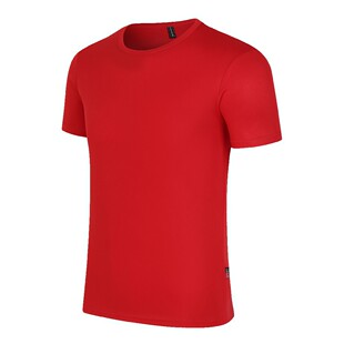 High-end advertising shirt quick-drying T-shirt solid color round neck short sleeve wholesale work clothes children's logo word