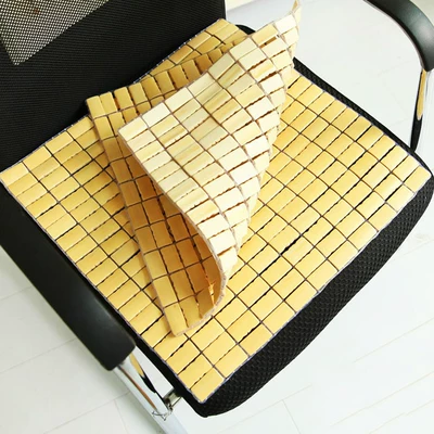 Mahjong bambuk mat yay oturacaq yastığı, nəfəs alan ofis kreslosu, avtomobil oturacaq yastığı