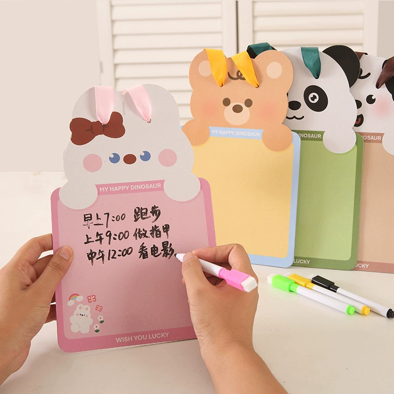 Мультяшная Двусторонняя стираемая доска для рисования, детская живопись, граффити, маленькая доска для рисования, детский сад, раннее образование, доска для письма сообщений, игрушка