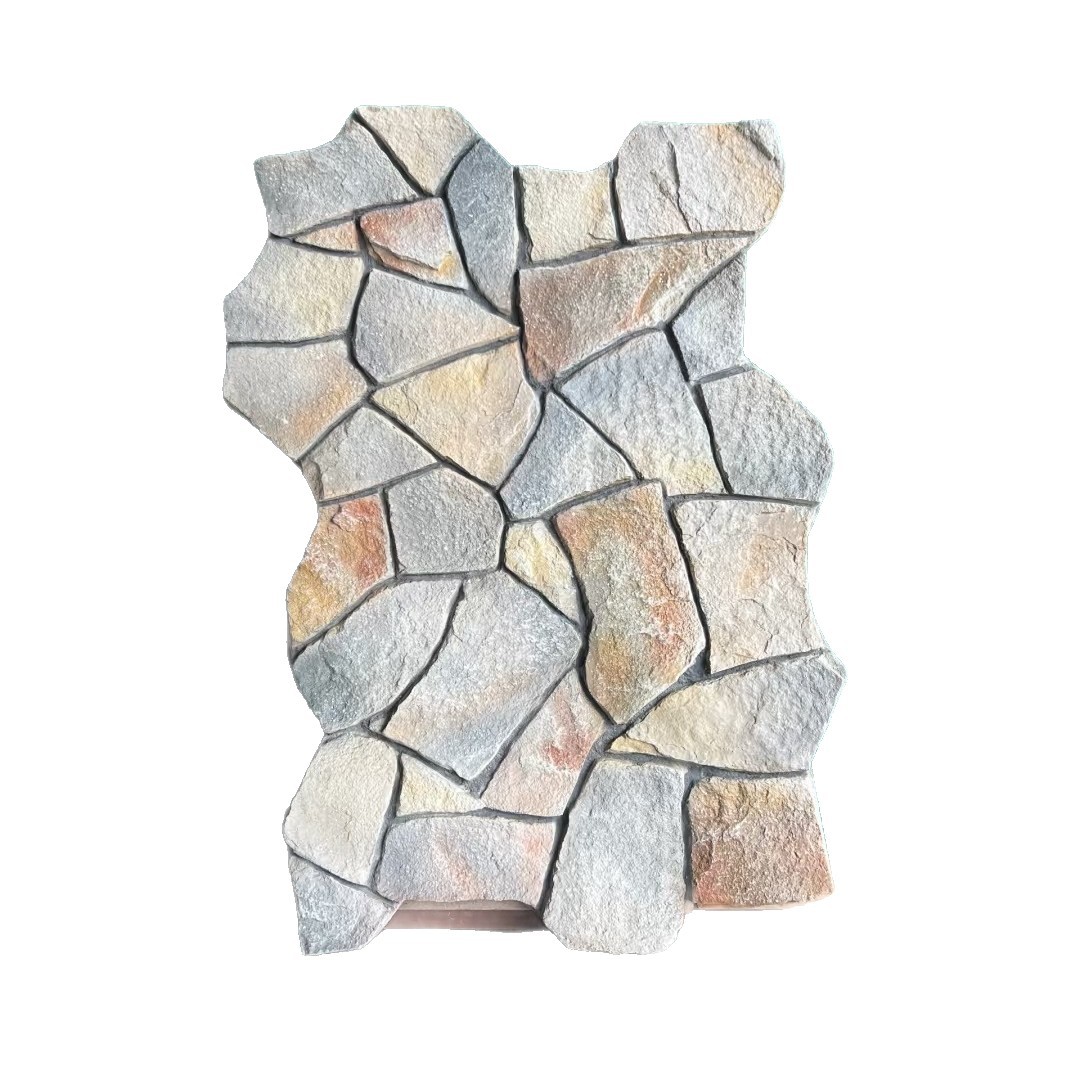 PU piel de piedra piedra arenisca blanca pared de fondo imitación piedra cultura piedra piedra tortuga piedra panel decorativo hotel B & B pared exterior tablero decorativo