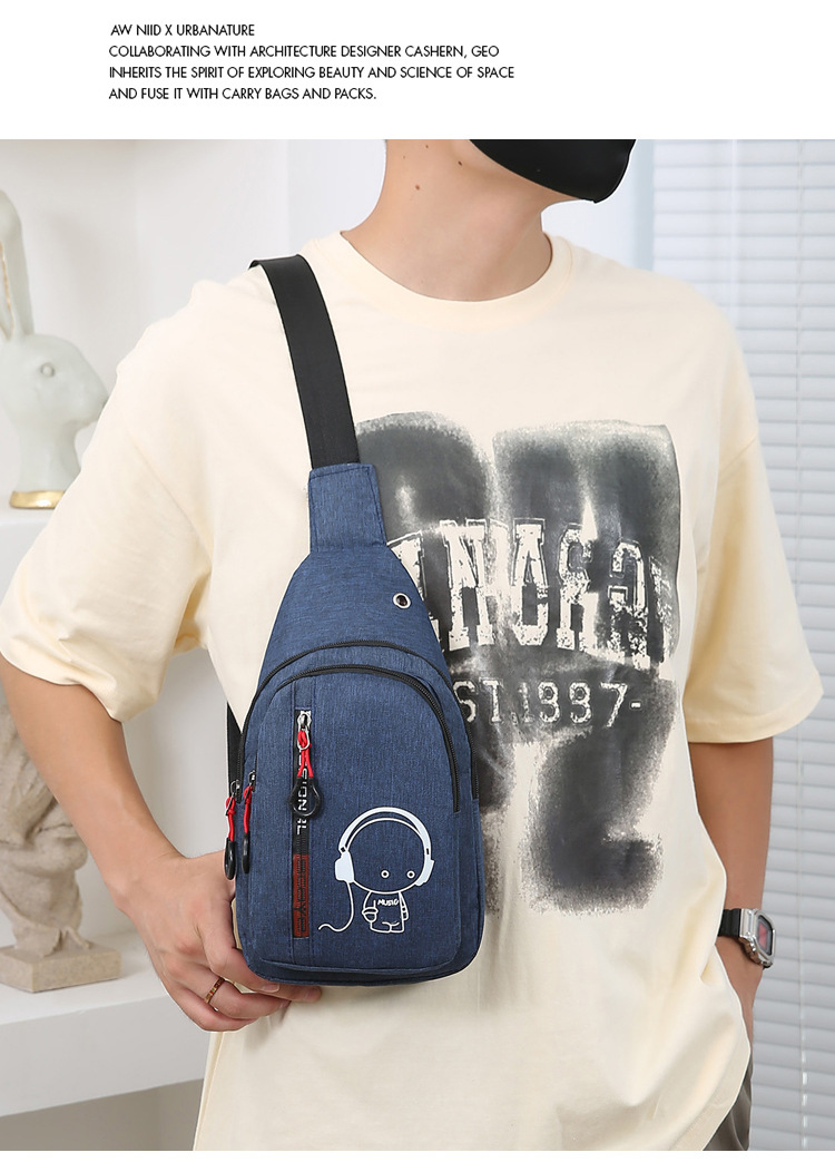 Men's Streetwear Cartoon Nylon Waterproof Waist Bags display picture 3