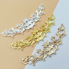 DIY饰品配件 古风发簪双鹤莲花璎珞禁步手工发饰材料批发