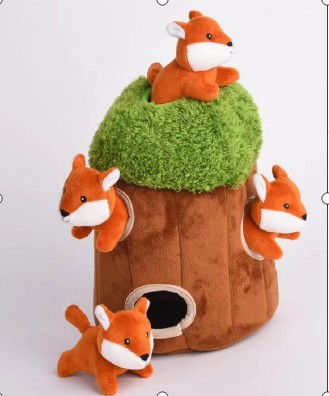 Amazon fuente árbol agujero Casa traje mascota perro escondite sonido de peluche de juguete creaking nido de gato en stock