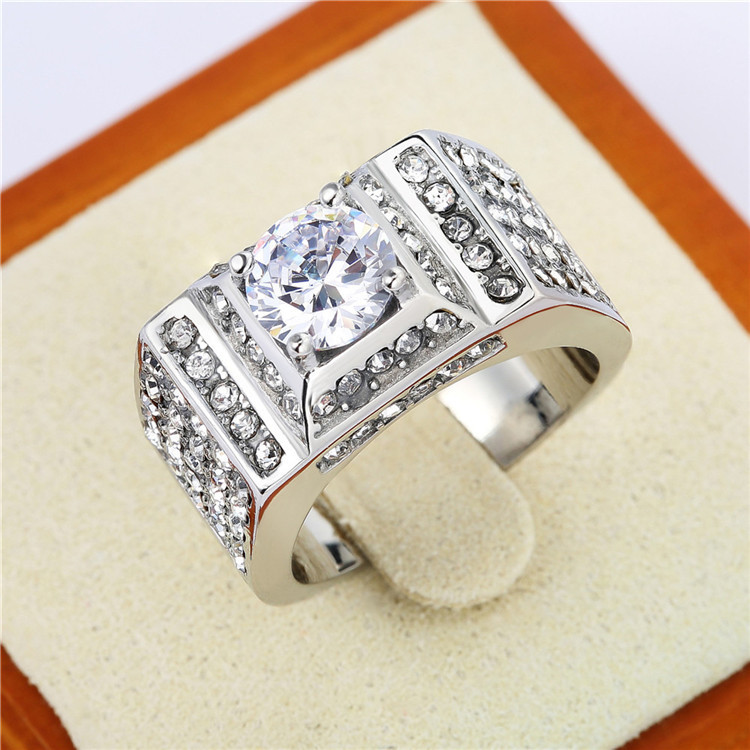 Simple Style Geometric Stainless Steel Men's Rings display picture 31