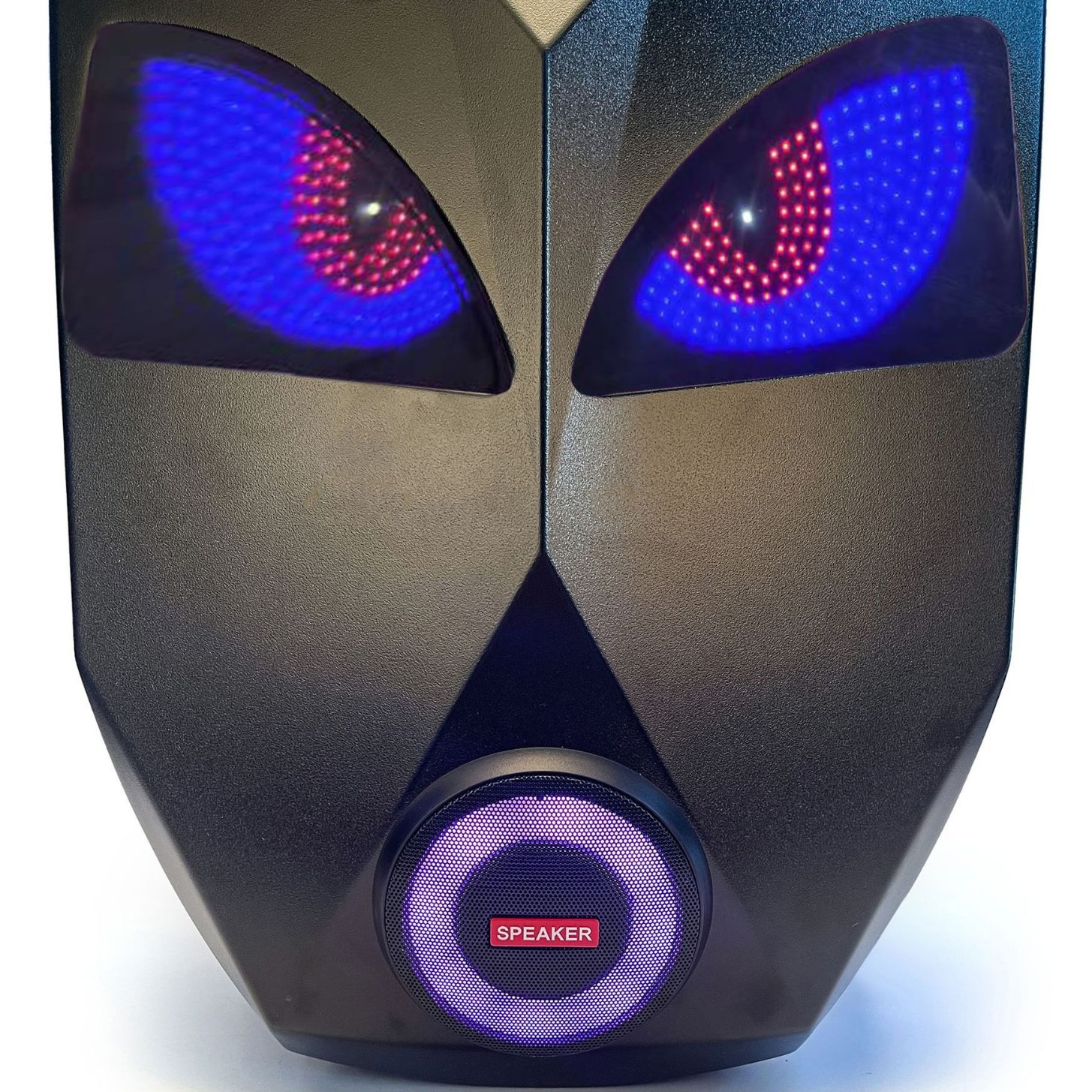 Caja de altavoces LED para montar mochila para motociclistas, material de PC esencial poliéster EVA forro de poliéster gran espacio