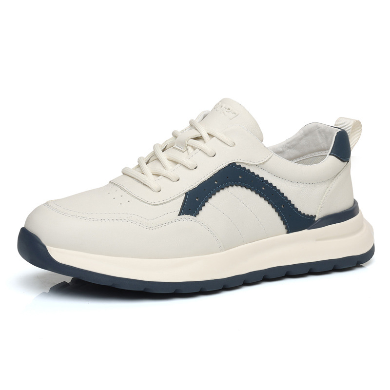 Cabeza de piel de vaca otoño y invierno nuevos zapatos de hombre Gump zapatos ultraligeros zapatos casuales de cuero transpirables zapatos deportivos de hombre zapatos de hombre