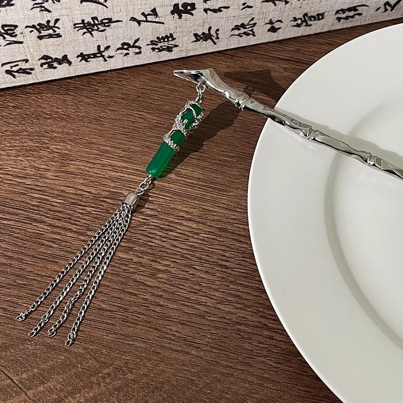 Horquilla en forma de U de alta calidad para mujer 2025 nuevo estilo tocado borla horquilla balanceándose en la parte posterior de la cabeza artefacto del cabello accesorios para el cabello