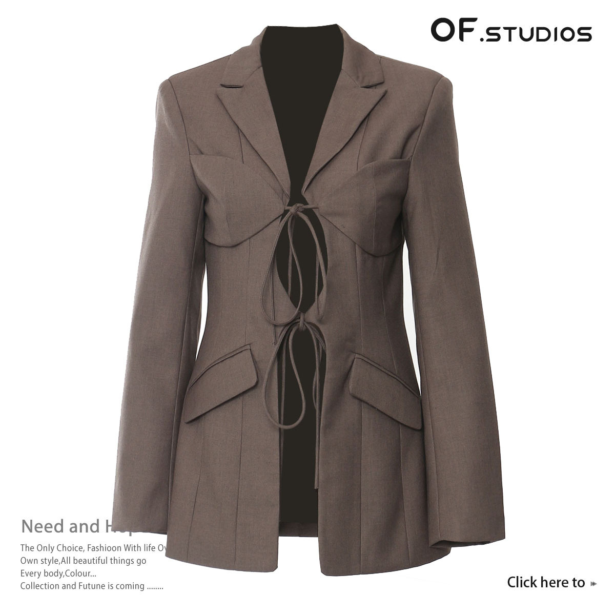 26 New European and American Style Irregular Cut-Out Niche Blazer Jacket for Women 1744