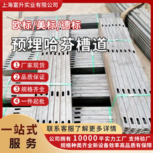 批发哈芬槽预埋件热浸镀锌Q235带齿可调节建筑管廊支架专用直供