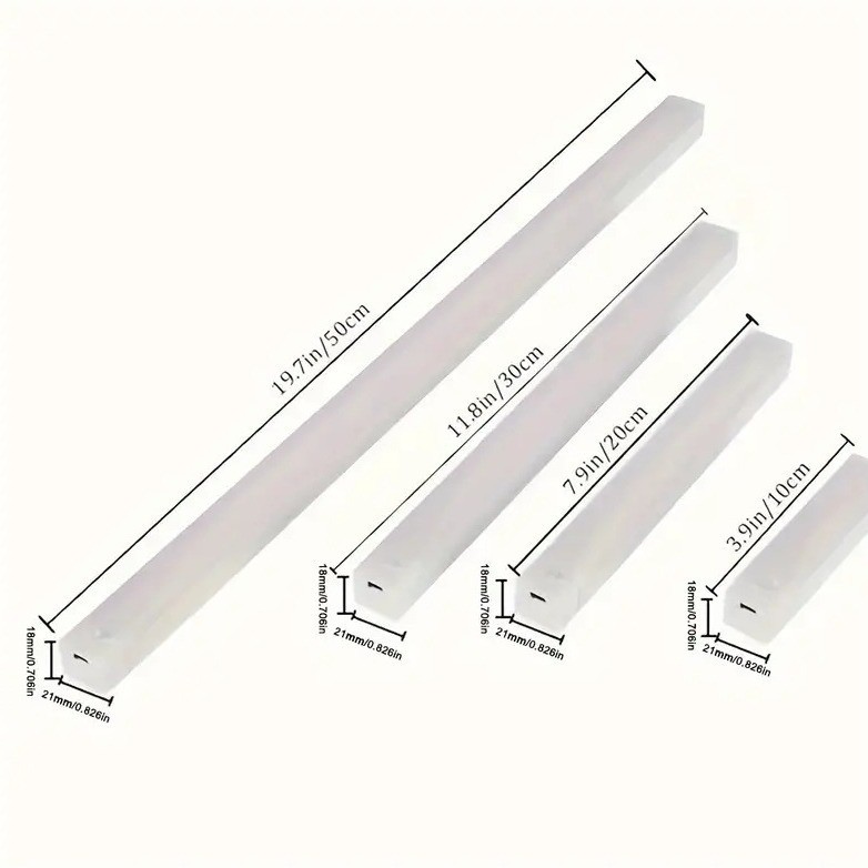 LED inteligente inducción humana tira larga inalámbrica lámpara nocturna recargable armario armario de vino dormitorio