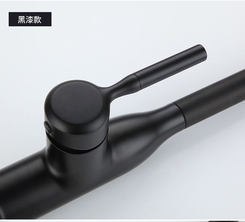 Guangdong gun gray pull-out kitchen cold and hot splash-proof faucet, all-copper kitchen sink telescopic faucet undefined