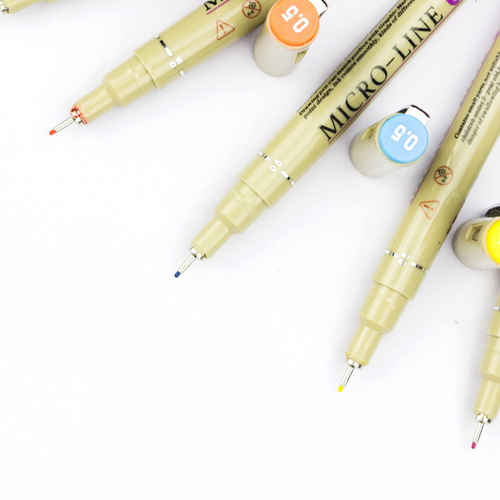 Xiupu 12-color color needle pen design drawing hook pen animation stroke pen 0.5mm water-based needle pen 807C
