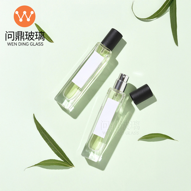 工厂现货10ml15ml喷雾瓶香水玻璃分装瓶透明方形小样喷瓶细长厚底|undefined