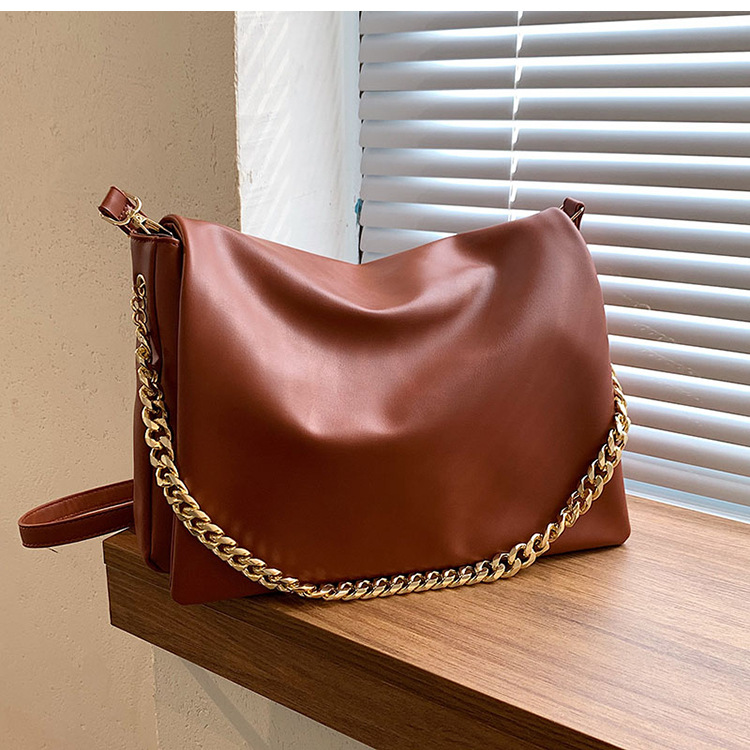 Autumn And Winter Retro Large-capacity Bag 2021 New Bag Female Chain Messenger Bag display picture 4