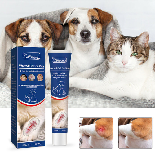 Yegbong Pet Wound Care gel Dog Cat Moss Wound Waterproof Care Wound Repair gel
