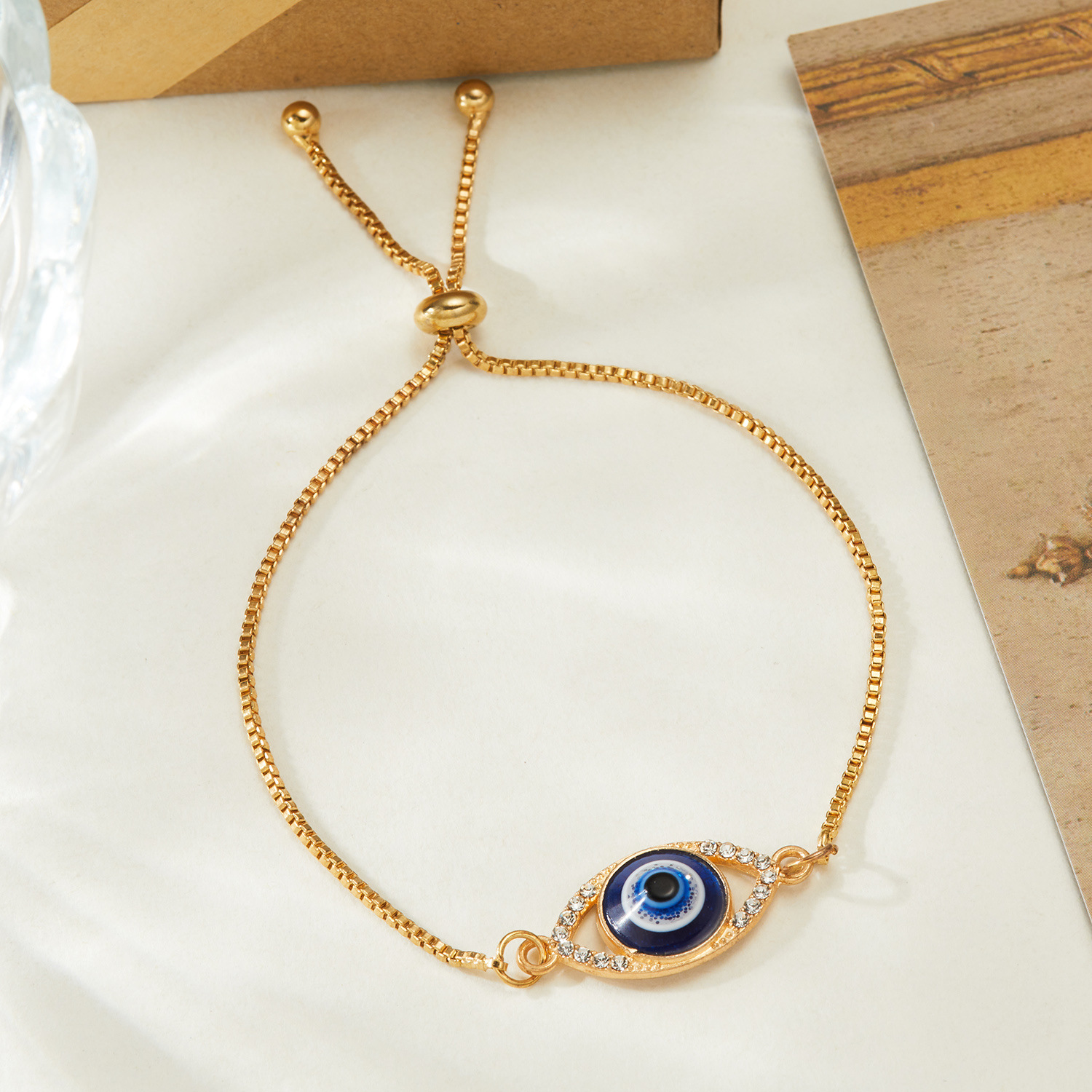 Lucky Evil Eye Red String Bracelet,Handmade Protection Jewelry.Ward Off Evil & Negative Energy,bless You With Safety & Good Luck.Adjustable,minimalist_voghion.com