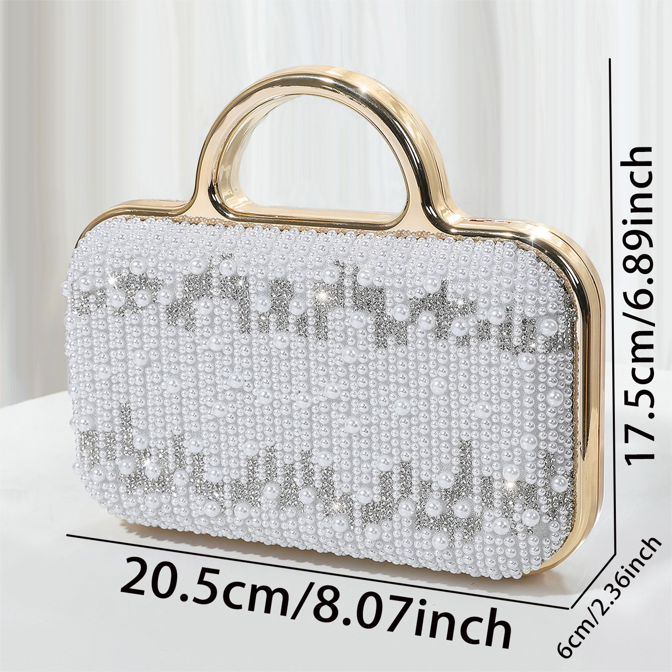 Elegante Smaragdgrüne Abendtasche Mit Blumenmuster Und Gold_voghion.com