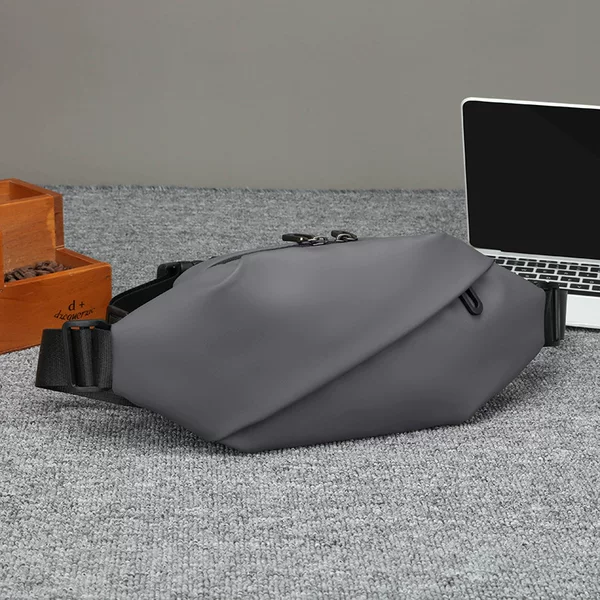 New Men's Waist Bag Crossbody Bag Running Multifunctional Chest Bag Sports Casual Shoulder Bag Waterproof Mobile Phone Waist Bag