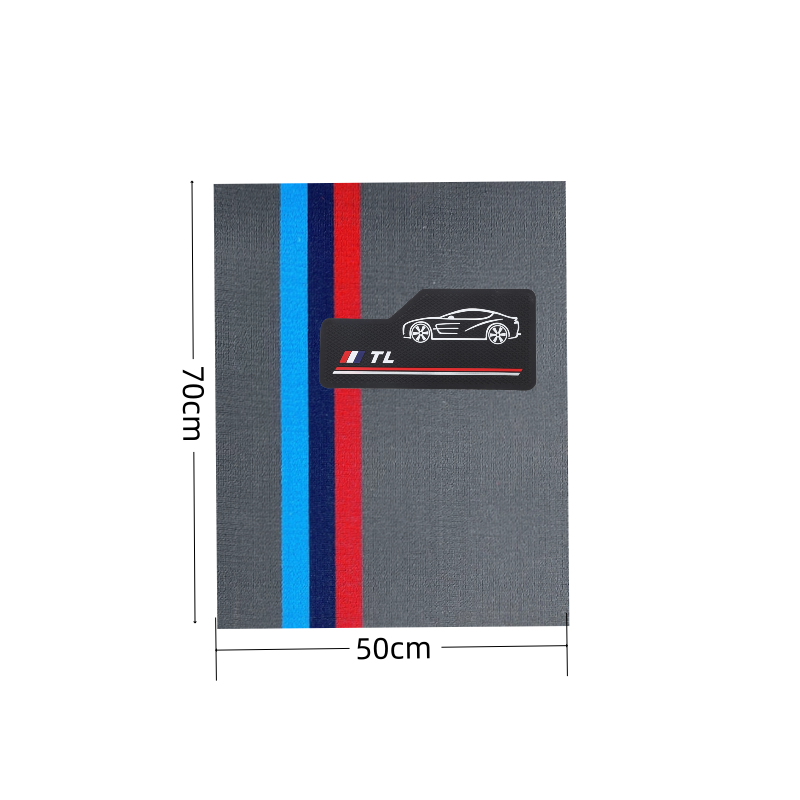 Universal Foot Pad — Universal Easy Clean Carpet - bmw-gray-single-driver-5070